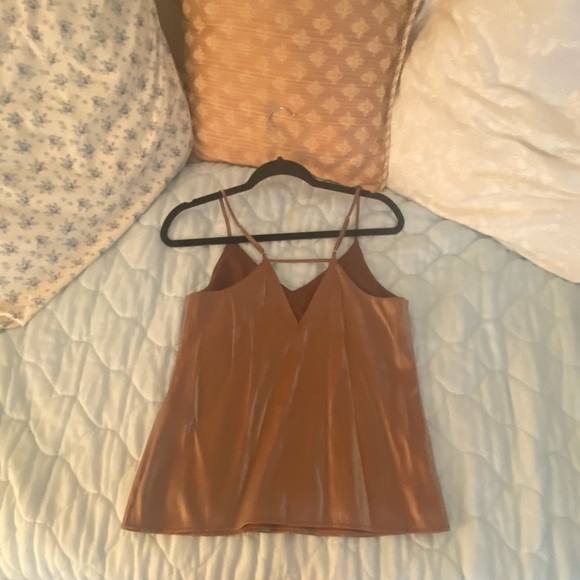Banana republic shiny brown tank - Picture 3 of 3